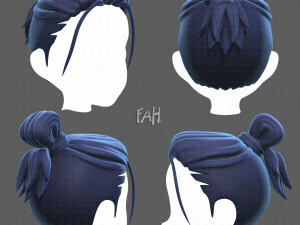Base Hair for Boy V23 3D Model