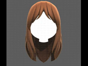 Base Hair for girl V25 3D Model