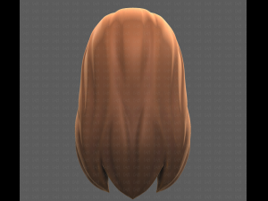 Base Hair for girl V25 3D 模型