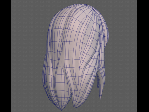 Base Hair for girl V25 3D 模型