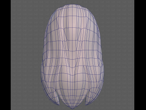 Base Hair for girl V25 3D 模型