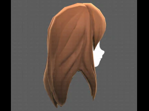 Base Hair for girl V25 3D Model