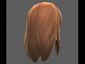 Base Hair for girl V25 3D Model