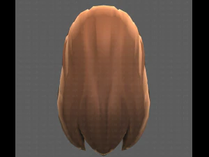 Base Hair for girl V25 3D Model