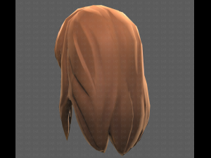 Base Hair for girl V25 3D 模型