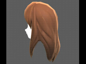 Base Hair for girl V25 3D Model