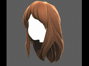 Base Hair for girl V25 3D Model