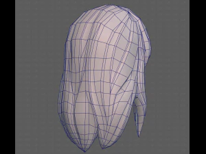Base Hair for girl V25 3D Model