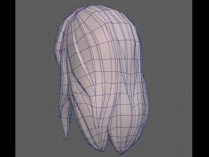 Base Hair for girl V25 3D Model