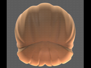 Base Hair for girl V25 3D 模型