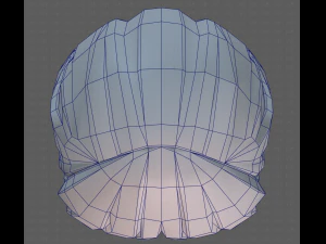 Base Hair for girl V25 3D Model