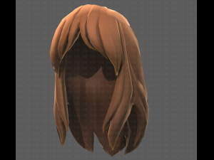 Base Hair for girl V25 3D 模型