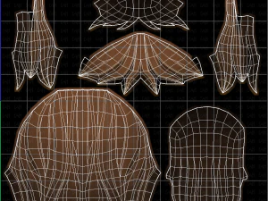 Base Hair for girl V25 3D Model