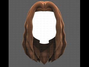 Base Hair for girl V26 3D-Modell