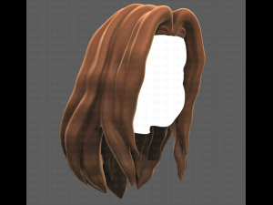 Base Hair for girl V26 3D-Modell
