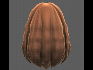 Base Hair for girl V26 3D-Modell