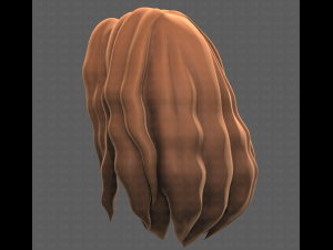 Base Hair for girl V26 3D-Modell
