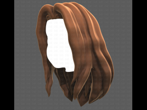 Base Hair for girl V26 3D-Modell