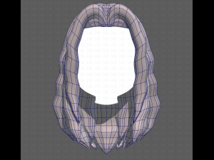 Base Hair for girl V26 3D-Modell