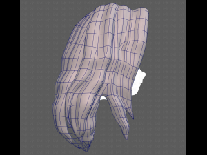 Base Hair for girl V26 3D-Modell