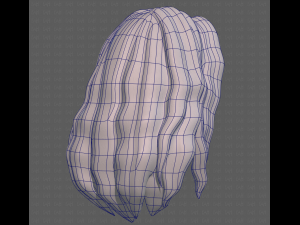 Base Hair for girl V26 3D-Modell
