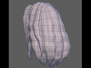 Base Hair for girl V26 3D-Modell