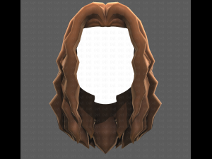 Base Hair for girl V26 3D-Modell