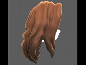 Base Hair for girl V26 3D-Modell