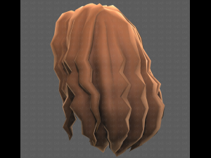 Base Hair for girl V26 3D-Modell
