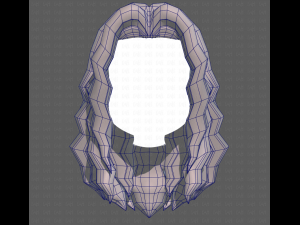 Base Hair for girl V26 3D-Modell