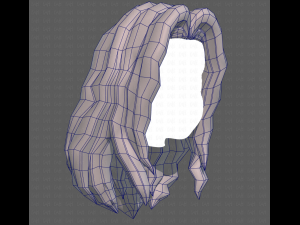 Base Hair for girl V26 3D-Modell