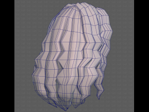 Base Hair for girl V26 3D-Modell