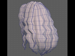 Base Hair for girl V26 3D-Modell