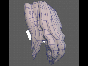 Base Hair for girl V26 3D-Modell