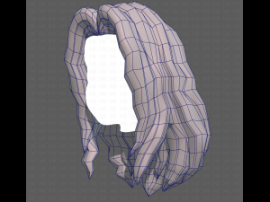 Base Hair for girl V26 3D-Modell
