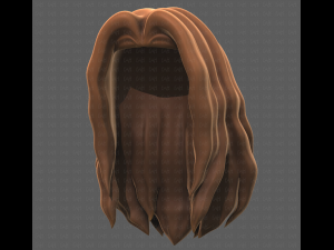 Base Hair for girl V26 3D-Modell