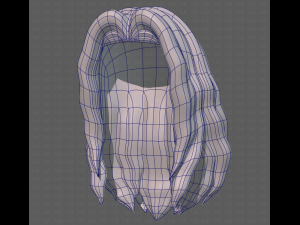 Base Hair for girl V26 3D-Modell
