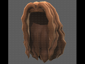 Base Hair for girl V26 3D-Modell