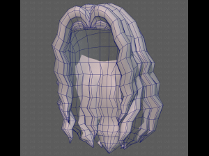 Base Hair for girl V26 3D-Modell