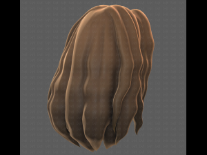 Base Hair for girl V26 3D-Modell