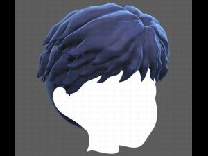 Base Hair for Boy V25 3D 模型