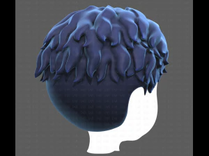 Base Hair for Boy V25 3D Model