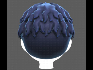 Base Hair for Boy V25 3D Model