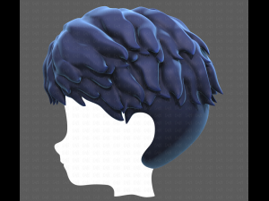 Base Hair for Boy V25 3D 模型