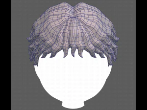 Base Hair for Boy V25 3D Model