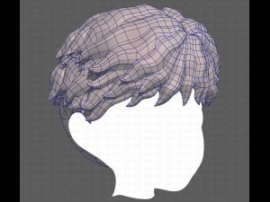 Base Hair for Boy V25 3D 模型