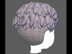 Base Hair for Boy V25 3D Model