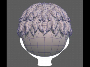 Base Hair for Boy V25 3D Model