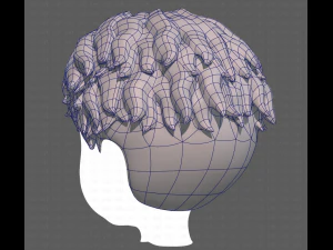 Base Hair for Boy V25 3D Model