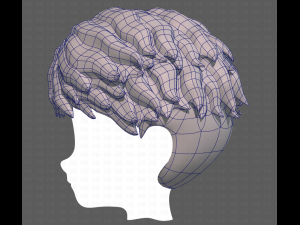 Base Hair for Boy V25 3D 模型